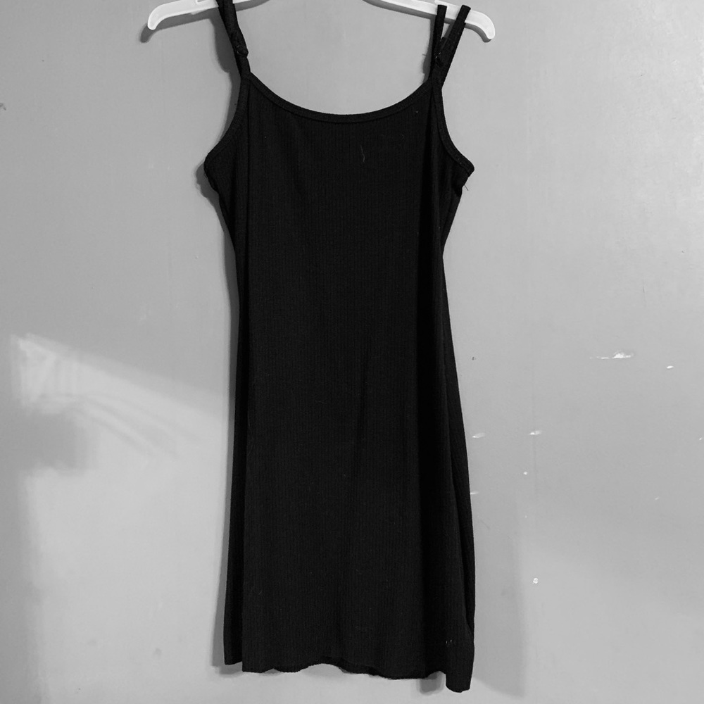 Black heart and hips mini dress